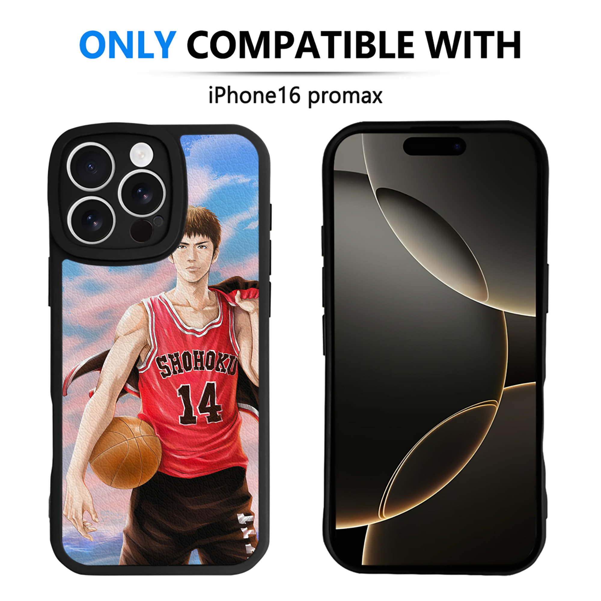 （画像用） SLAM DUNK／スラムダンク 【iPhone 16シリーズ対応】シリコンスマホケース（レザー調） 材質：シリコン